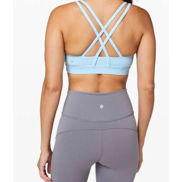 LULULEMON ATHLETICA Energy Bra In Breezy Size 4 - Picture 1 of 4